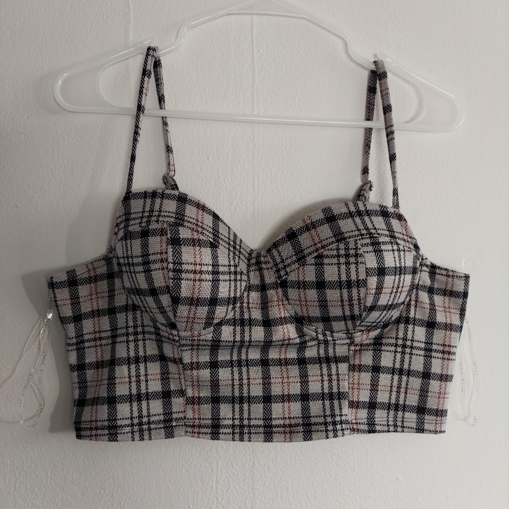 New plaid corset